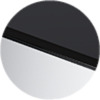 Chrome/Verre noir